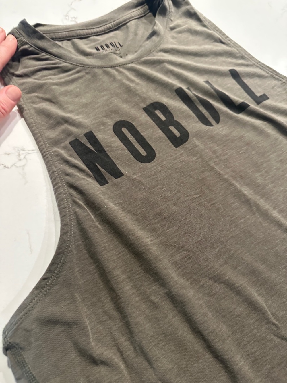 NOBULL Muscle Tank Olive Green - Picture 10 of 12